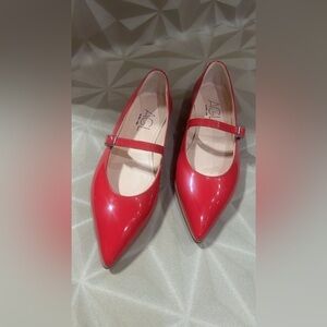 AGL made in Italy Red Patent Leather size EU 36 NWT Christmas flats